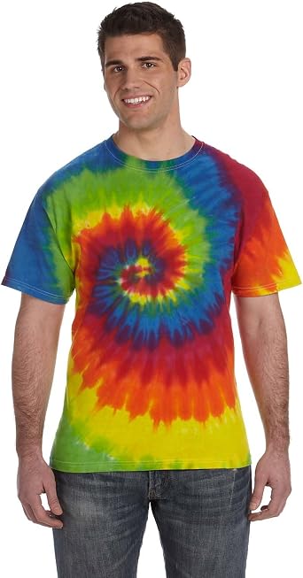 Tie-Dye Adult 5.4 oz., 100% Cotton T-Shirt 2XL MOONDANCE
