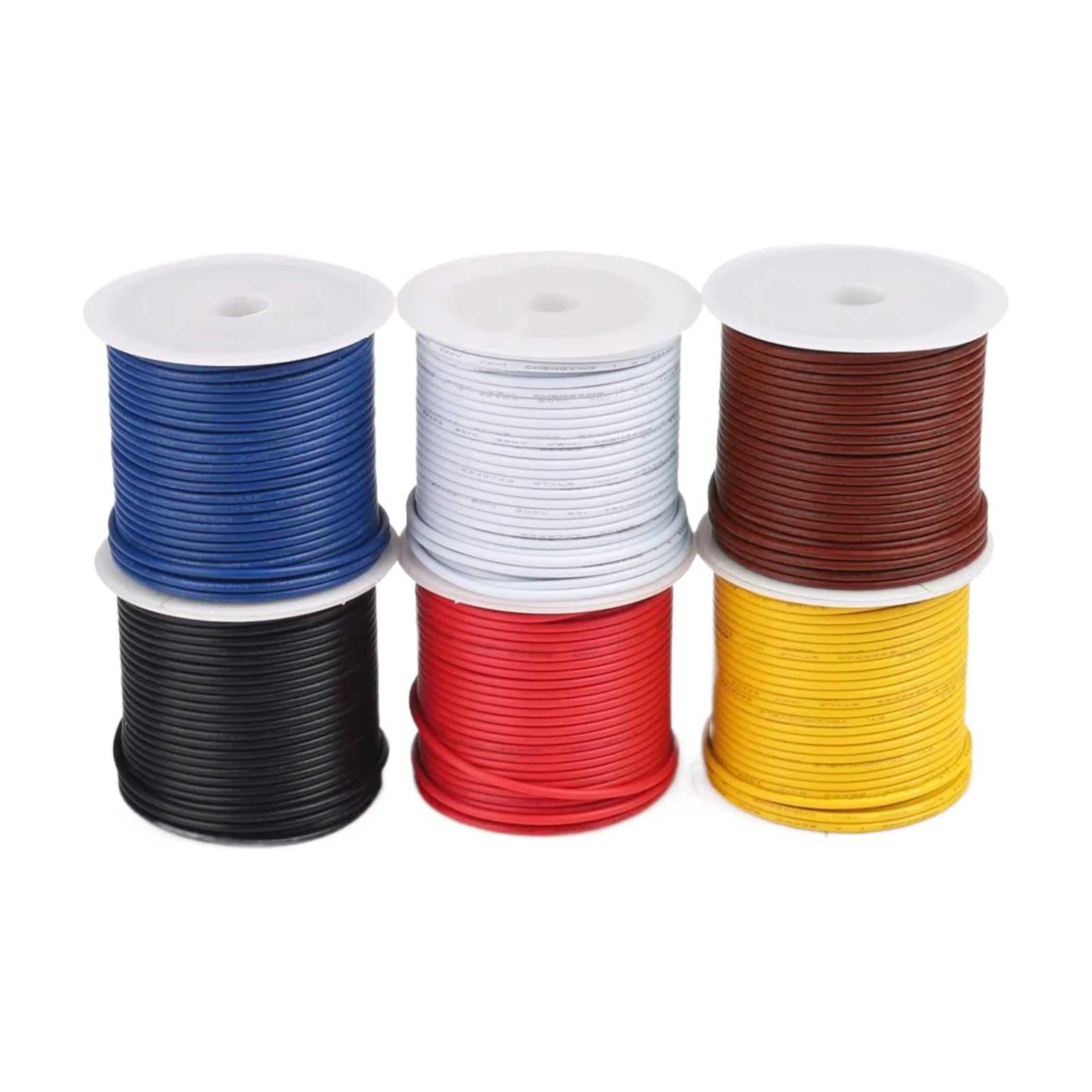 6 kolorów 12-13-26-28-30 AWG Wire 18 Nie. Podwójne złącze (6 szpulek z narzędziami; każdy kolor 24 AWG-50m)