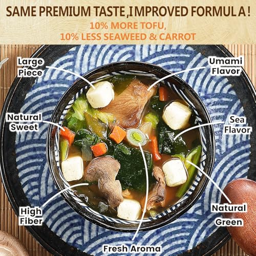 Image of Yimi Freeze Dried Vegetables Tofu Miso Soup for Ramen Not Miso Paste