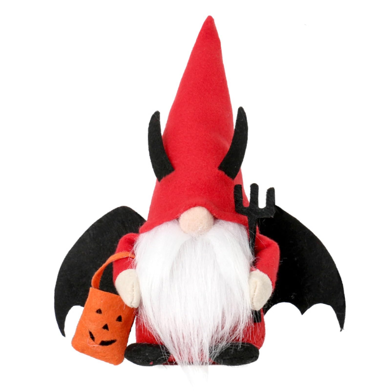 pidodou Halloween Gnome Figurine Faceless Dwarf Decor Soft Fabric Ornament