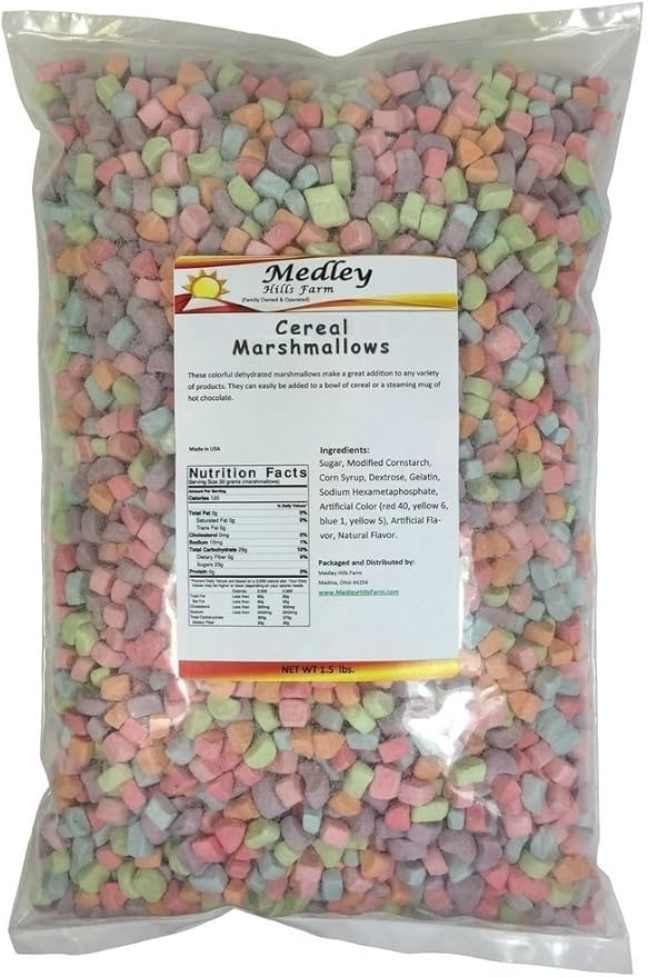 Medley Hills Farm Assorted Dehydrated Marshmallow Bits Cereal Charms