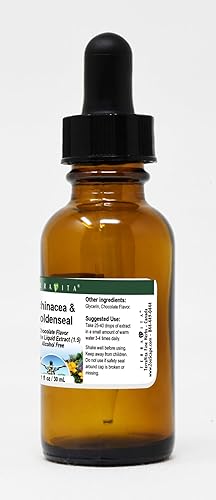 Miniatura 2 de Extracto líquido de glicerita de equinácea y sello dorado (15) - Sabor a chocolate (1 oz, ZIN 522405)