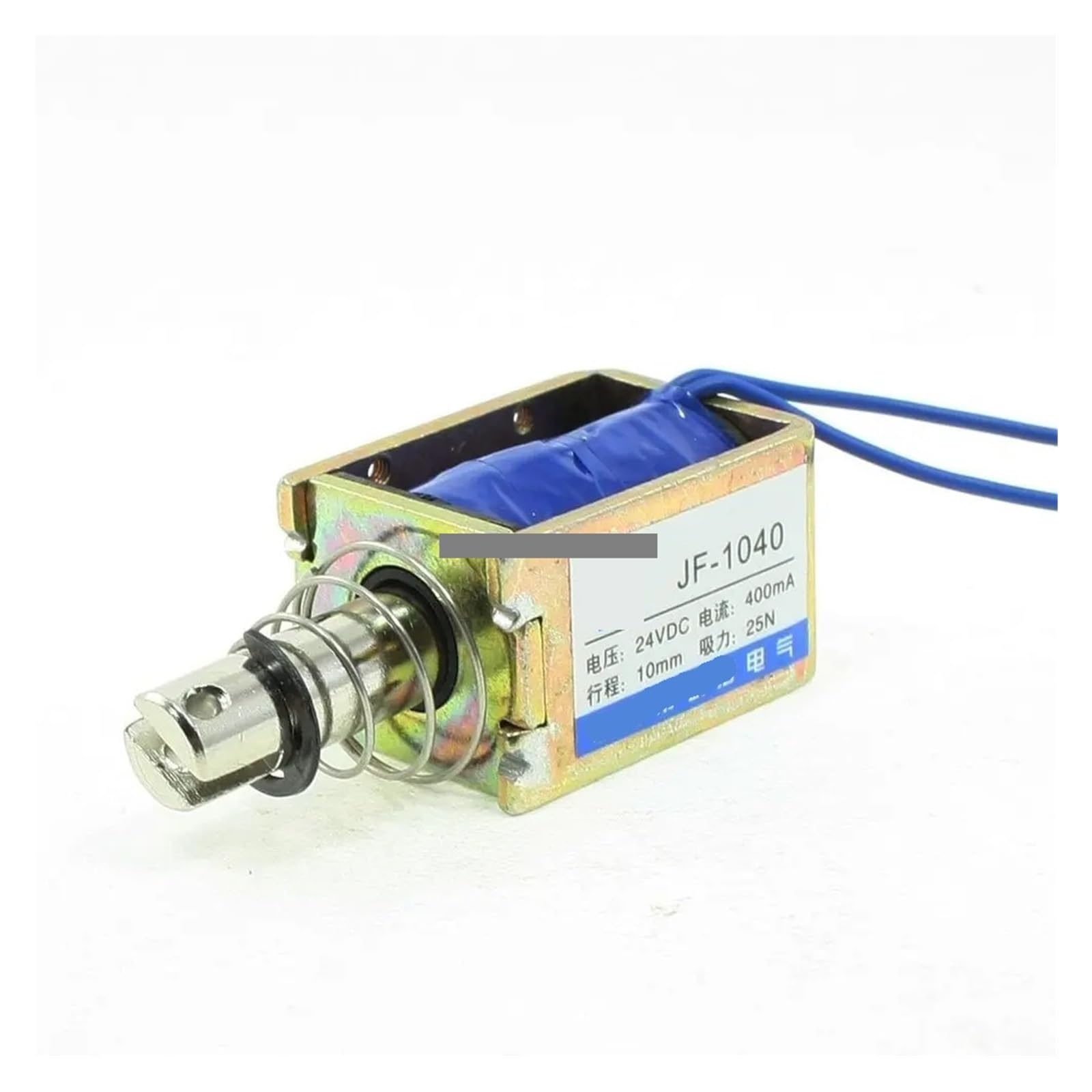 AARTERZZA DC 24V 400mA Push Pull Type Open Frame Solenoid Electromagnet 10mm 25N 5.5LB JF-1040B