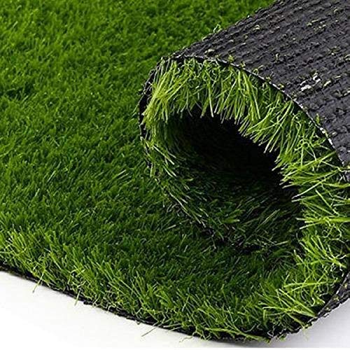 Kuber Industries PVC 45 MM Artificial Grass Door Mat - 24"x 15.2", Green (Grass0114)