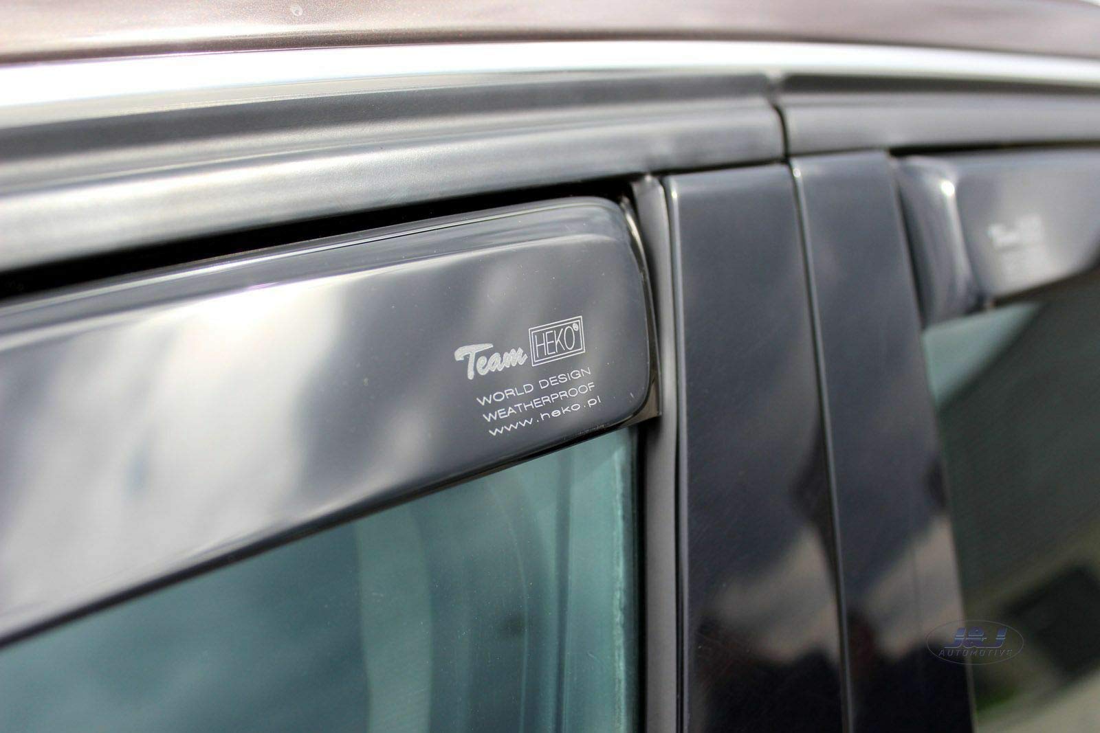 J&J AUTOMOTIVE Windabweiser passend für Audi A4 B8 2009-2015 4tlg, Heko Regenabweiser Vorne Hinten Getönt Dunkel Passform