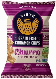 (1 PACK) Siete Grain Free Churro Strips, 15 oz
