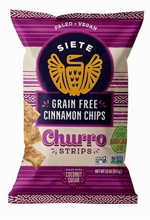 1 PACK Siete Grain Free Churro Strips, 15 oz