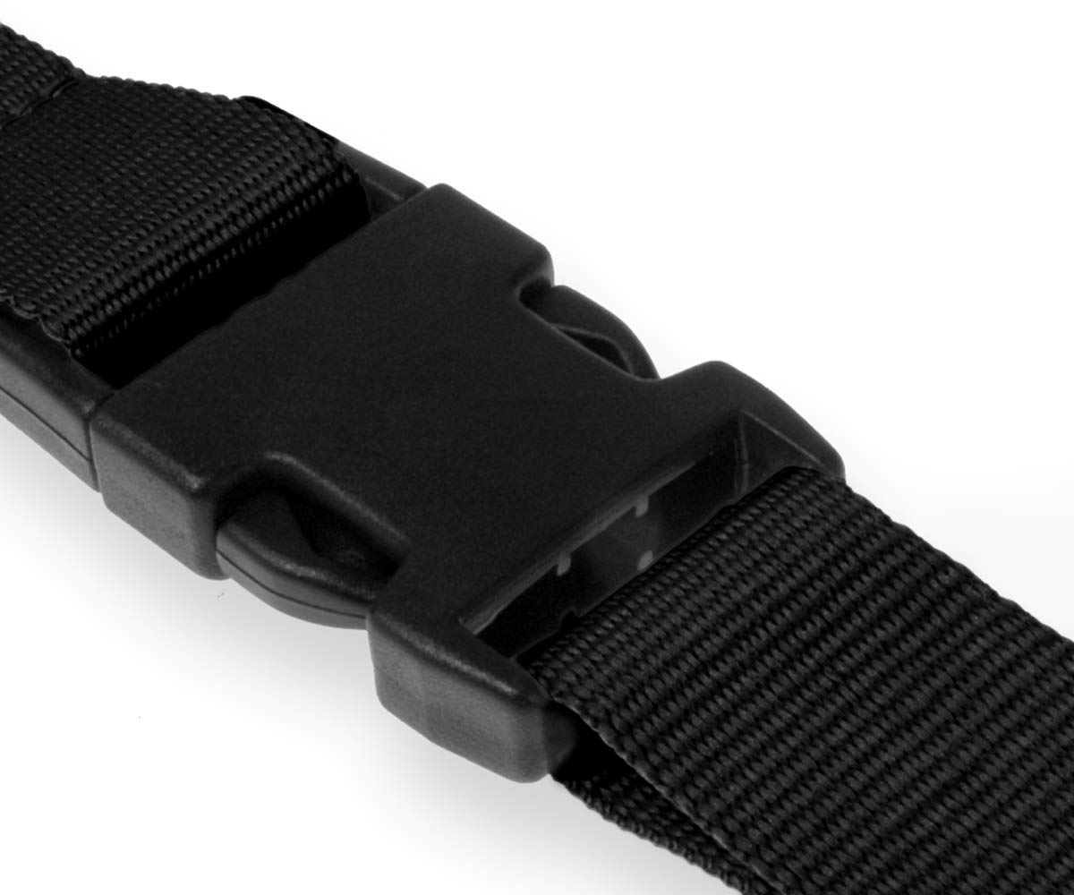 Kandinsky 25 Stück 25mm Schlüsselbänder Lanyards, Schwarz, 90cm mit Steckschnalle, geeignet für Messen, Events und Veranstaltungen ideal für Ausweishüllen Skipass
