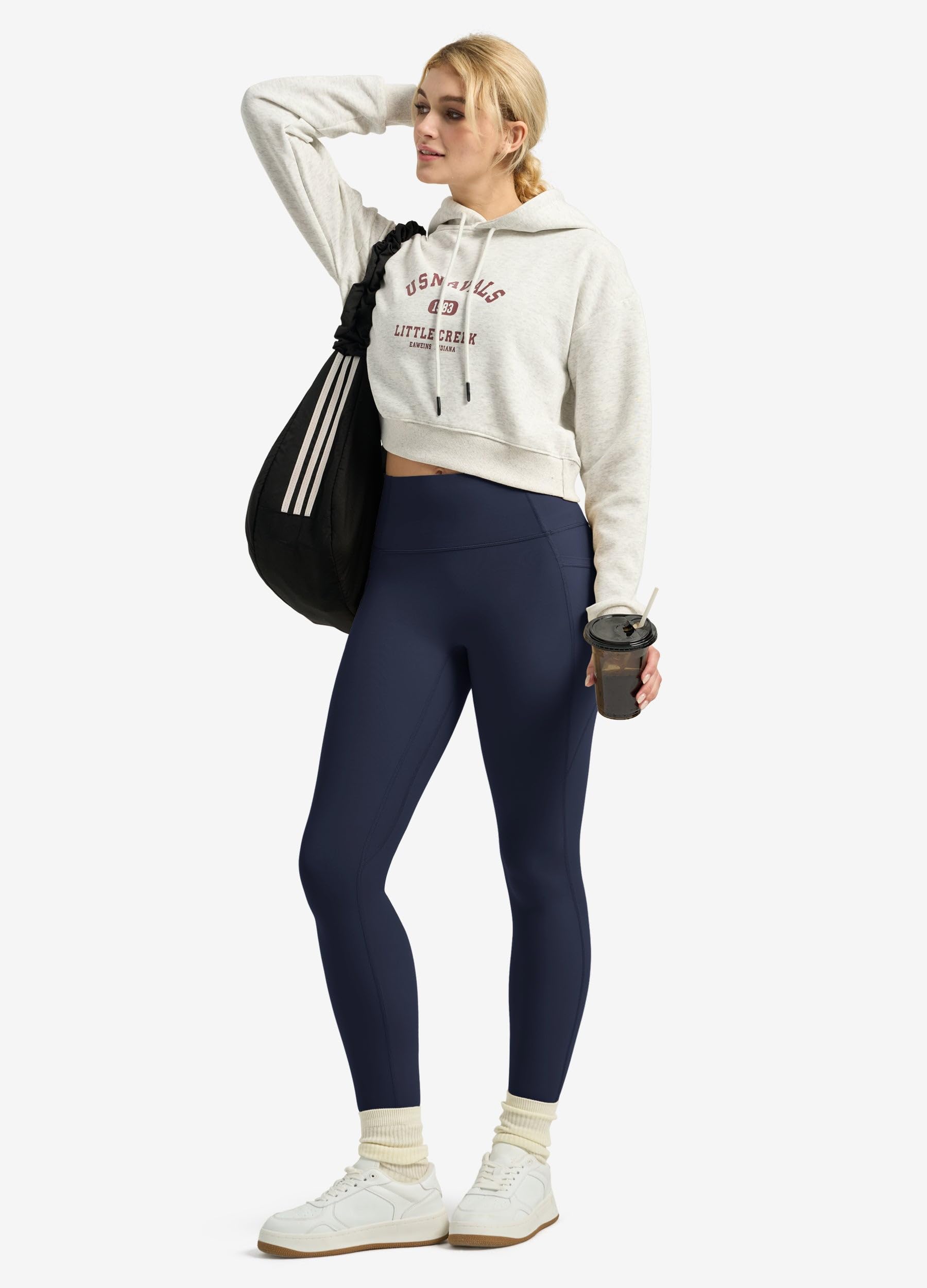 Willit Butterflux Pantaloni Yoga Donna Allenamento Leggings con Tasche per Donna Vita Alta Controllo della Pancia Leggings Palestra 25" 28"