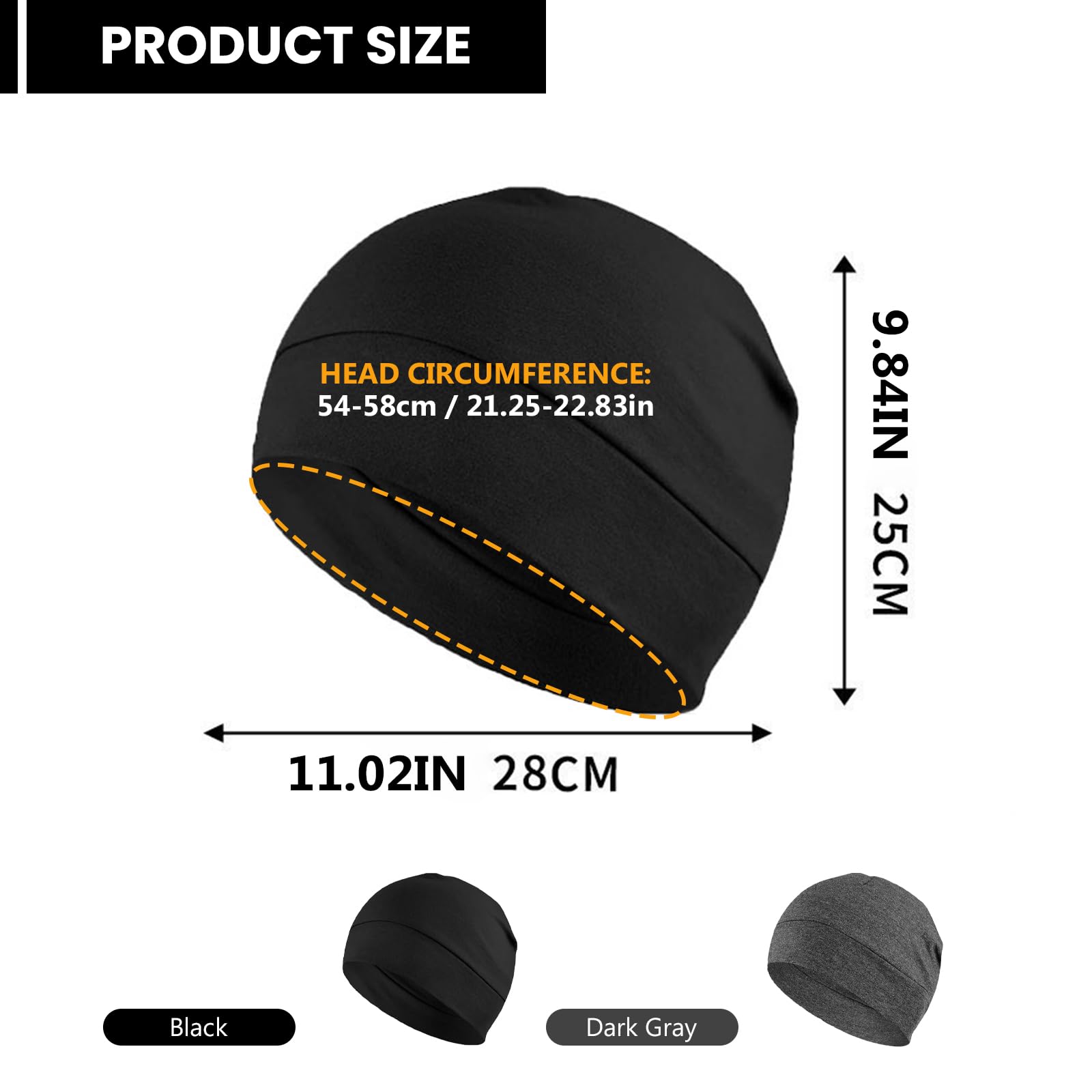 2 Piezas Gorro para Hombre Mujer, Transpirable Algodón Running - Gorro para Casco de Bicicleta, Moto y Running, Durag y Gorro Bajo Casco Ciclismo, Multifuncional Algodón