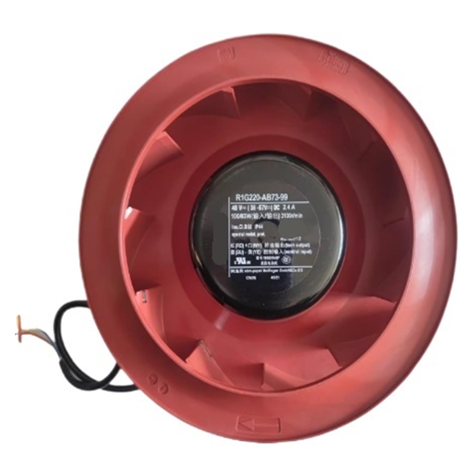 YMUGUEGH R1G220-AB73-99 Fan 48V 2.4A 100W/83W IP44 Cooling Fan