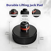 Vista 5 de Chirano Almohadilla de Gato de Elevación para Tesla Model 3/S/X/Y/Y Juniper, 4 Discos con Estuche de Almacenamiento, Accesorios para Vehículos Tesla