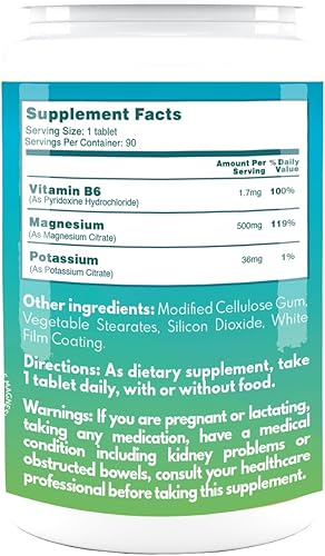 Miniatura 4 de VAL Citrato de Magnesio + B6 + Potasio, 90 Tabletas