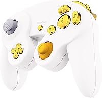 Vista 6 de eXtremeRate Reparación de oro cromado ABXY D-pad Z L R teclas para Nintendo Gamecube Controller, juego completo de botones de repuesto DIY palancas