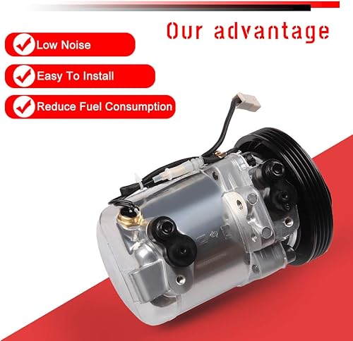 Miniatura 4 de cciyu Compresor de aire acondicionado 1999-2005 para S-uzuki Grand Vitara 2.5L 1999-2001 para S-uzuki Vitara 1.6L reemplaza al compresor de CA para