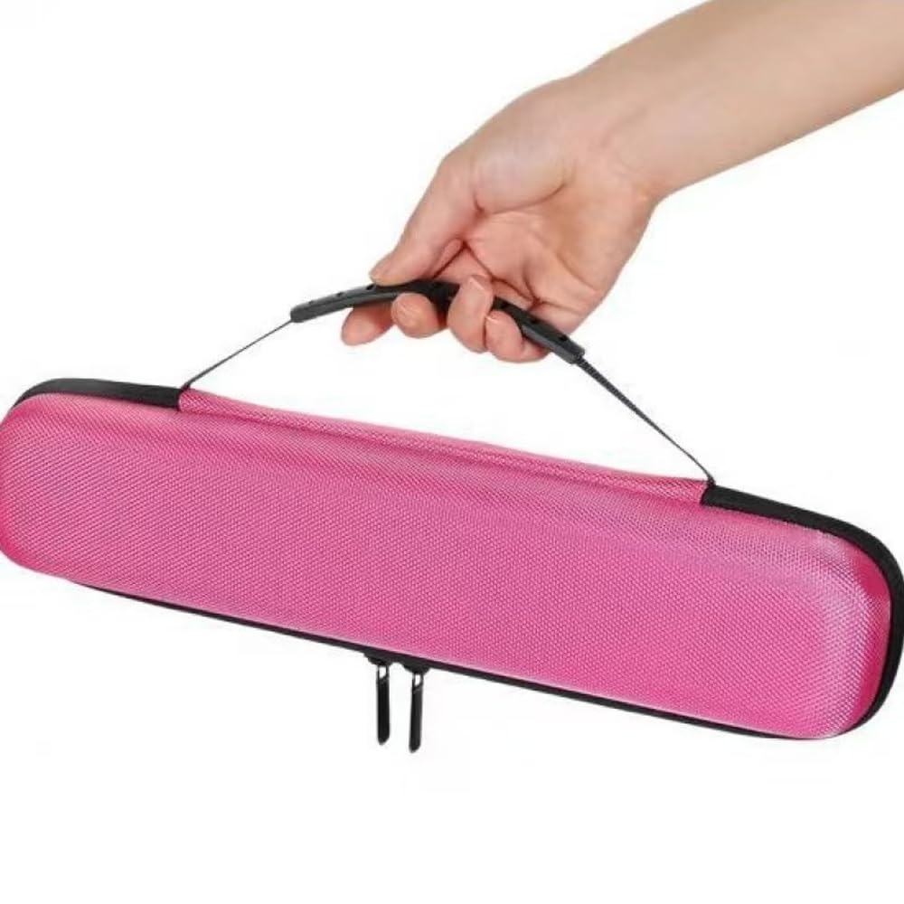 REQO Étui de voyage rigide en EVA pour fer à lisser classique, fer à friser et fer à boucler, pochette de transport plate pour les vacances avec poignée (étui uniquement) (violet)