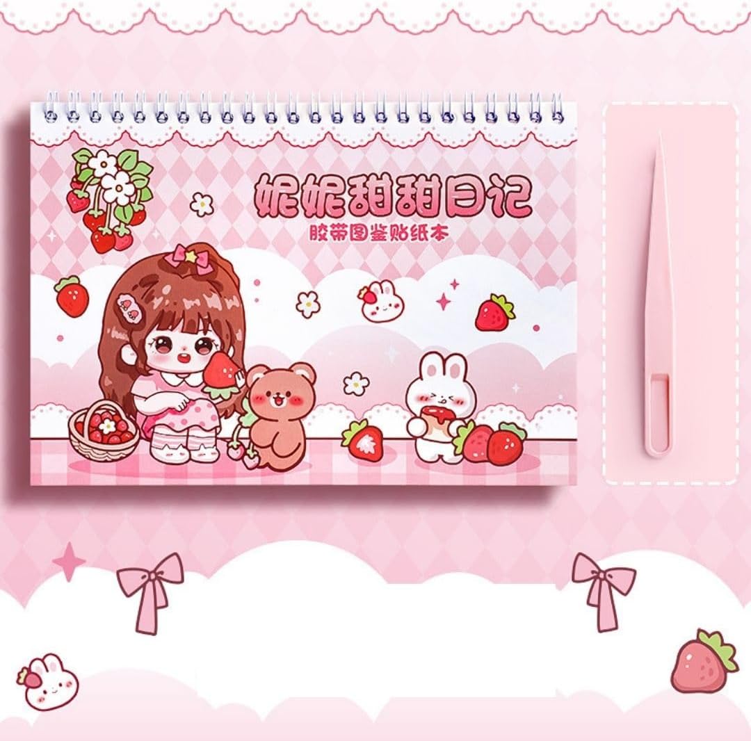Princess Activity and Sticker Book,Scrapbook Cartoon Girls Stickers Set - Aesthetic Reward Stickers for Wall Art, Greeting Card, Laptop, Phone Case (20 Sheets/Over 1000 Stickers) (Style - 3)