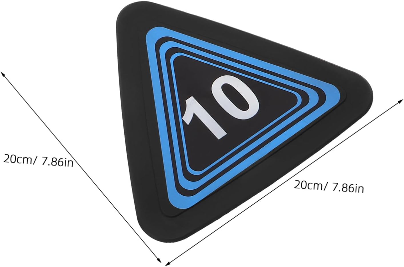 10pcs Agility Spot Markers Numbered 1-10 Non-Slip Flat Training Discs for Soccer Basketball Fitness Drills Sports Field Marking Equipment
