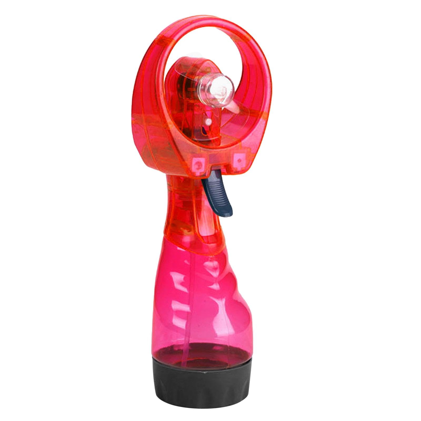 Battery Powered Handheld Water Misting Fan Water Spray Fan for Office Travel red|Home & Garden | Home Improvement | Heating, Cooling & Air | Portable Fans-image-45