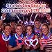 250th Anniversary 21 PCS 4th of July Glow Sticks Pop Tubes, Red White and Blue Glow Sticks, Fourth of July Accessories for Independence Day Party, Parades, Night BBQ, Camping, Patriotic Party Favors