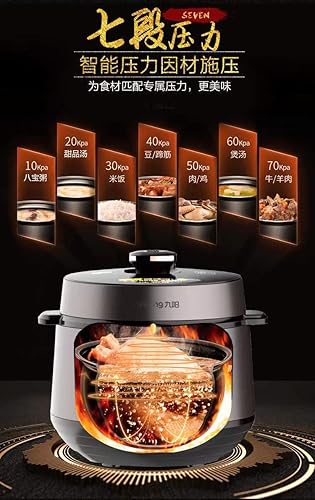 Miniatura 5 de Joyoung Home - Olla a presión eléctrica inteligente Y-50C19US esférica doble vesícula biliar inteligente presión 5L