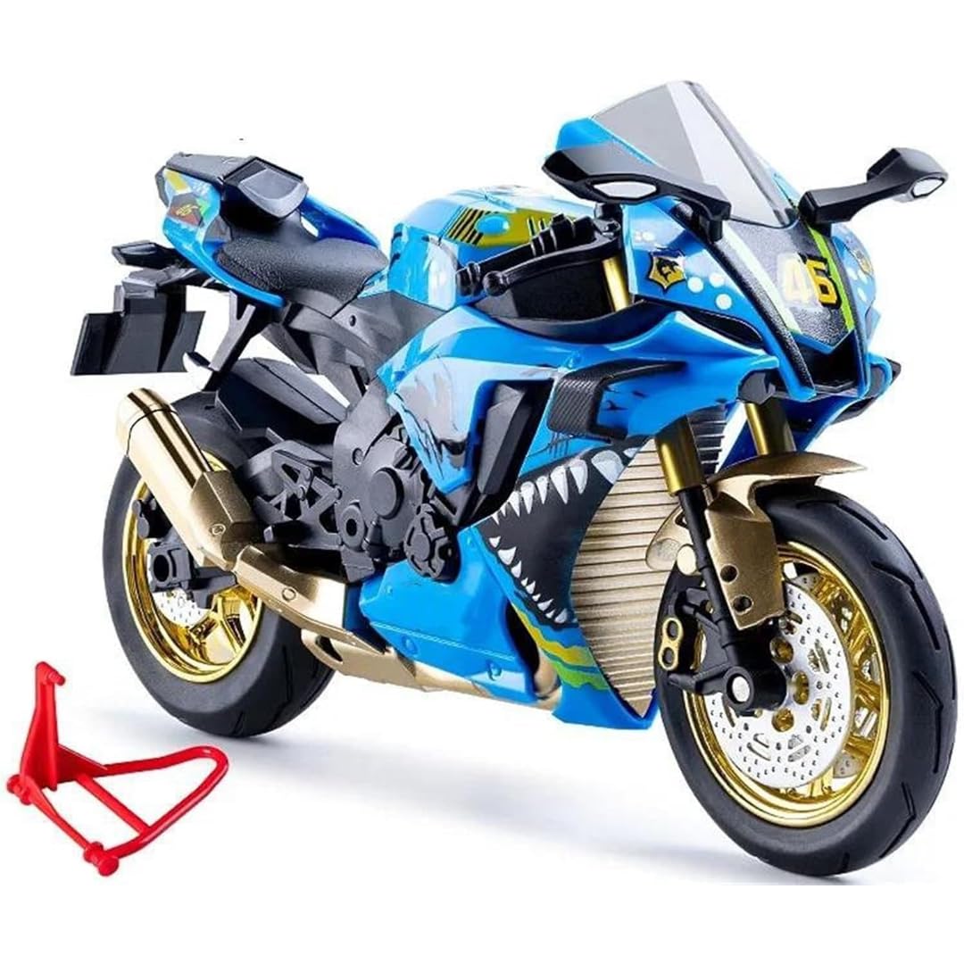 PLUSPOINT Diecast H2R Motorcycle Toy Bike 1:10 Scale Model Vehicles Alloy Simulation Super Bike Also for Car Dashboard Adult Alloy Motorbike Toy Simulation Model Vehicle Toy Street Machine Kids Gift — Amazon image 13