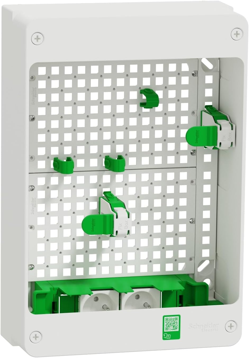 Schneider Electric - Resi9 VDI Box 13 M2R - Box with Bracket for 2 Sockets - R9H13402VDIBOX