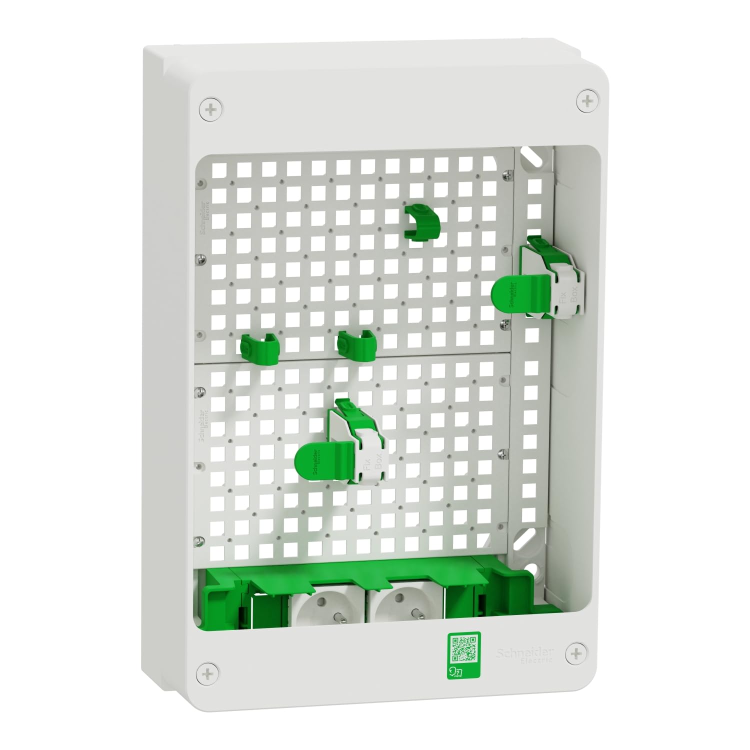 Schneider Electric - Resi9 VDI Box Box 13M2R β Box Support Box Operator with 2 Sockets β R9H13402VDIBOX