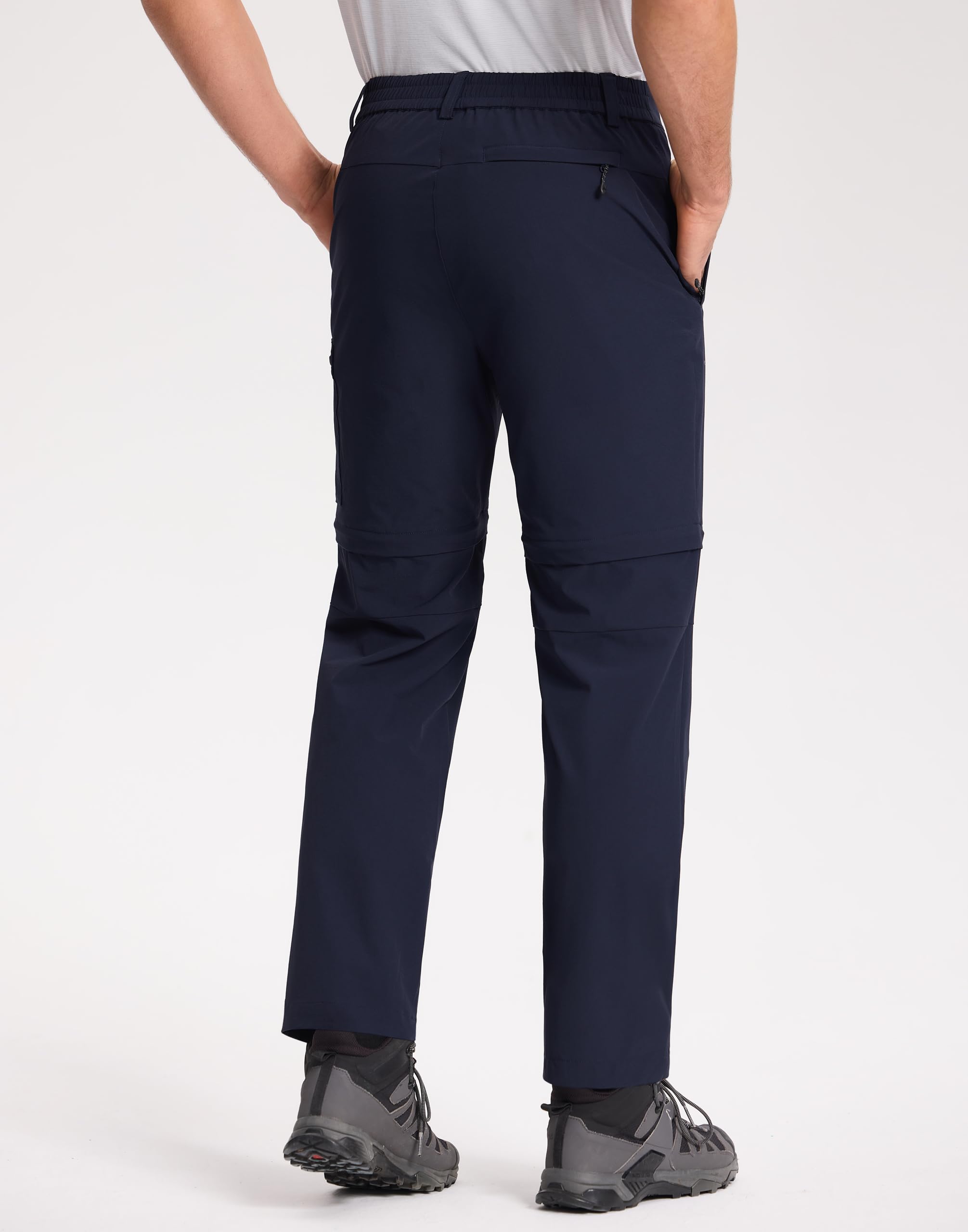 Pioneer Camp Pantaloni da trekking da uomo con zip, rimovibili, resistenti all'acqua, ad asciugatura rapida, con 4 tasche per trekking