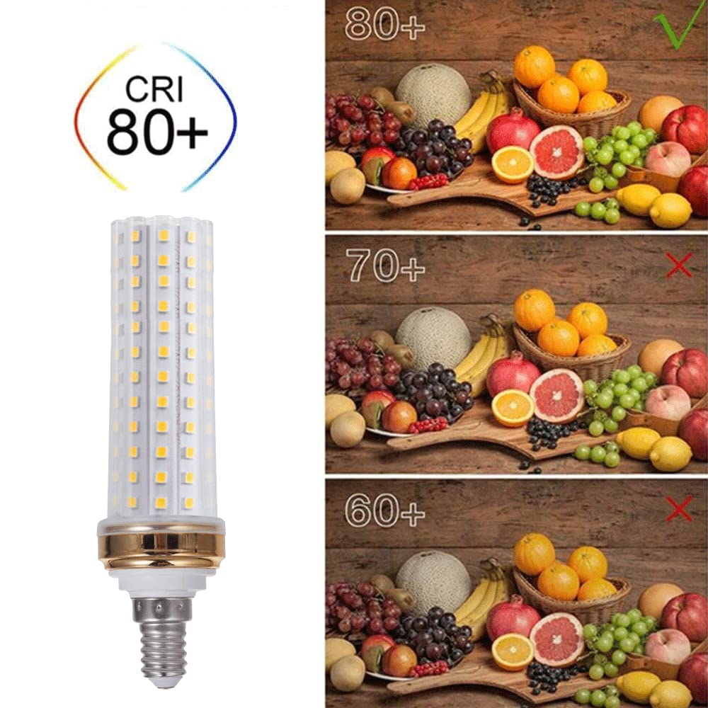 10-pak - Żarówka LED kukurydziana, 12W 20W 24W 3000K Ciepła biel 6000K Biel światła dziennego, 1000-2000 lumenów, Podstawa E14 Nieściemnialna żarówka LED, Standardowa wymiana