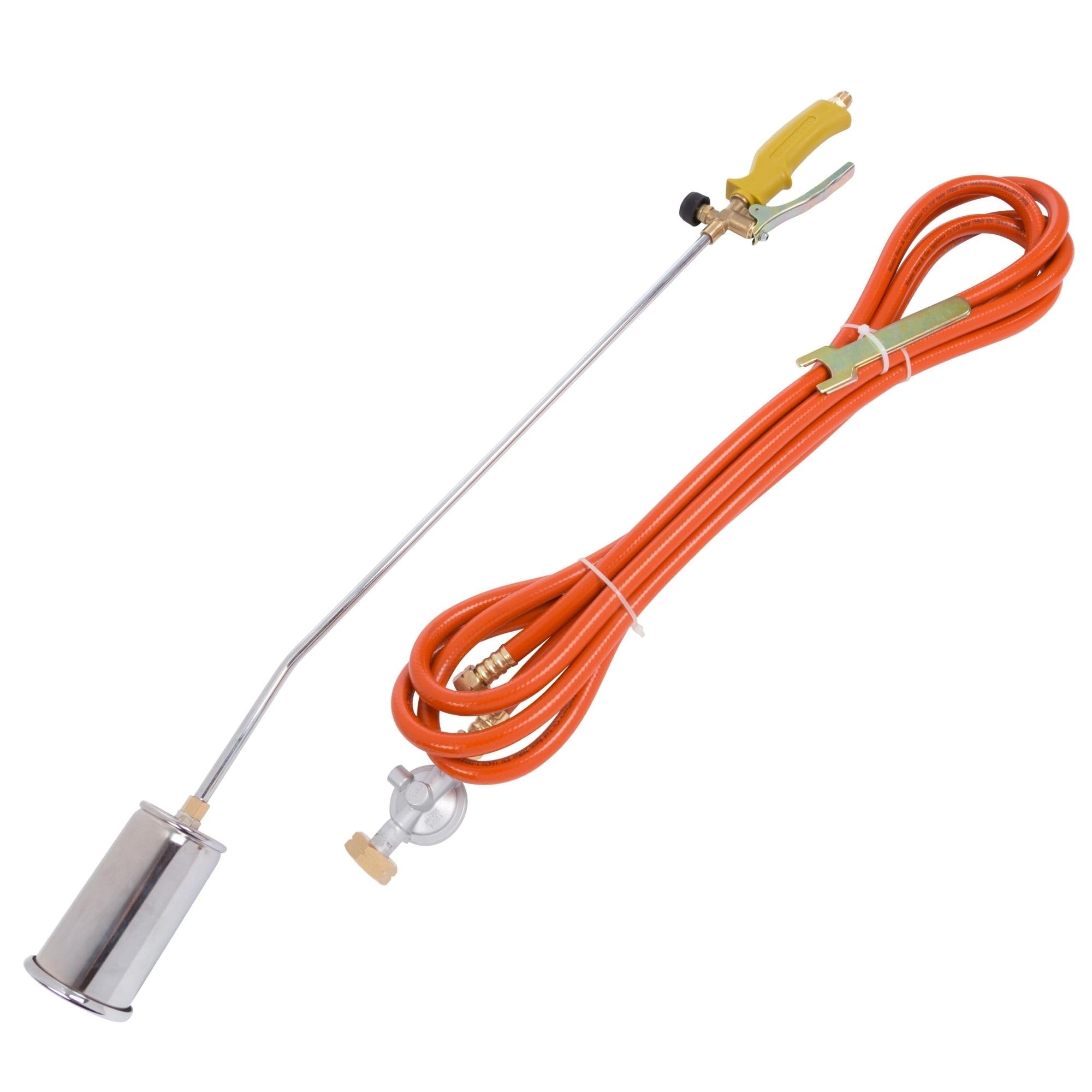 Toolland Désherbeur thermique à gaz, régulateur de pression, tuyau 5 m