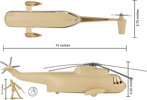 Vista 23 de TimMee - Juego de helicópteros de plástico para hombre, color verde OD 26 piezas, fabricado en Estados Unidos Od Green