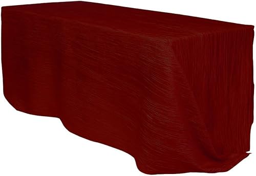 YOUR CHAIR COVERS - Mantel rectangular de tafetán arrugado de 90 x 156 pulgadas - Mantel rectangular para mesas rectangulares de 8 pies, mantel
