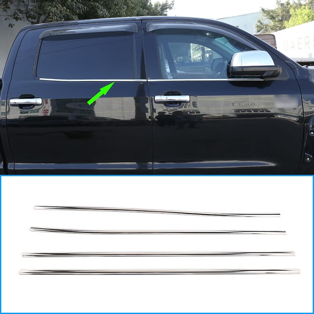 Car Door and Window Decorative Strip for Toyota Tundra 2014-2021 Exterior Accessories 4pcs