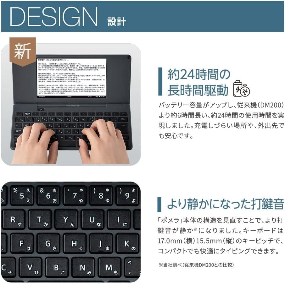 Amazon.co.jp: デジタルメモ DM250 ブラック コンパクトサイズ ポメラ DM250 ブラック