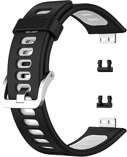 Miniatura 3 de Paquete de 3 pulseras de metal ajustables compatibles con Huawei Watch Fit Special Edition B39, de silicona suave, ajustables, para Huawei Watch,