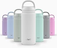 Vista 67 de Ello Cooper Twist - Botella de agua de acero inoxidable de 32 onzas con tapa para beber A prueba de fugas Doble pared y aislada al vacío Asa