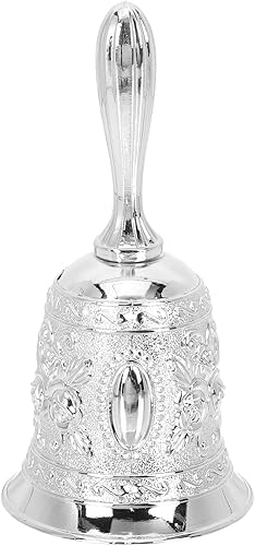 Vaguelly Campana de mano de latón, campanilla de boda, campana, campana, alarma, campana, campana, campana, decorativa, restaurante, artesanía