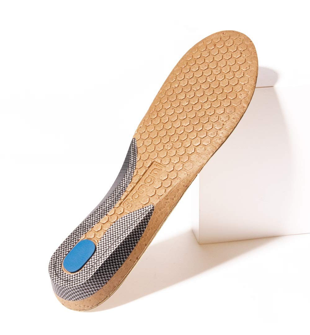 Plantari ortopedici Piedi Piatti Supporto per Plantare in Pelle Microfibra per Inserti di Scarpe Cuscino per Uomo Donna(35-37)
