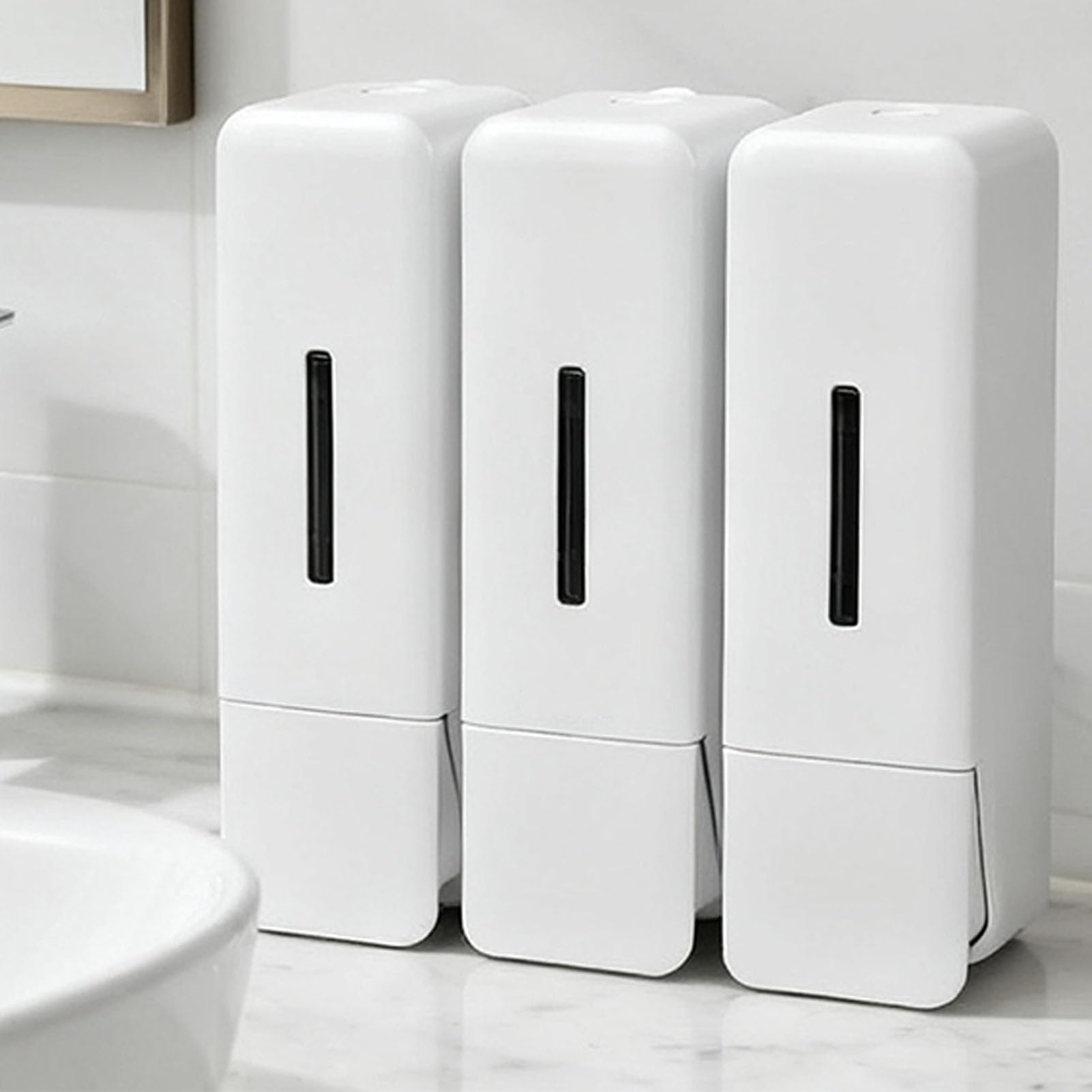 Hyuduo Distributore Sapone Liquido 3 Camere, Erogatore Manuale Antigoccia