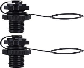 2 Pcs Inflatable Boat Air Valve Fits Spiral Air Plugs One-Way Inflation Replace Caps