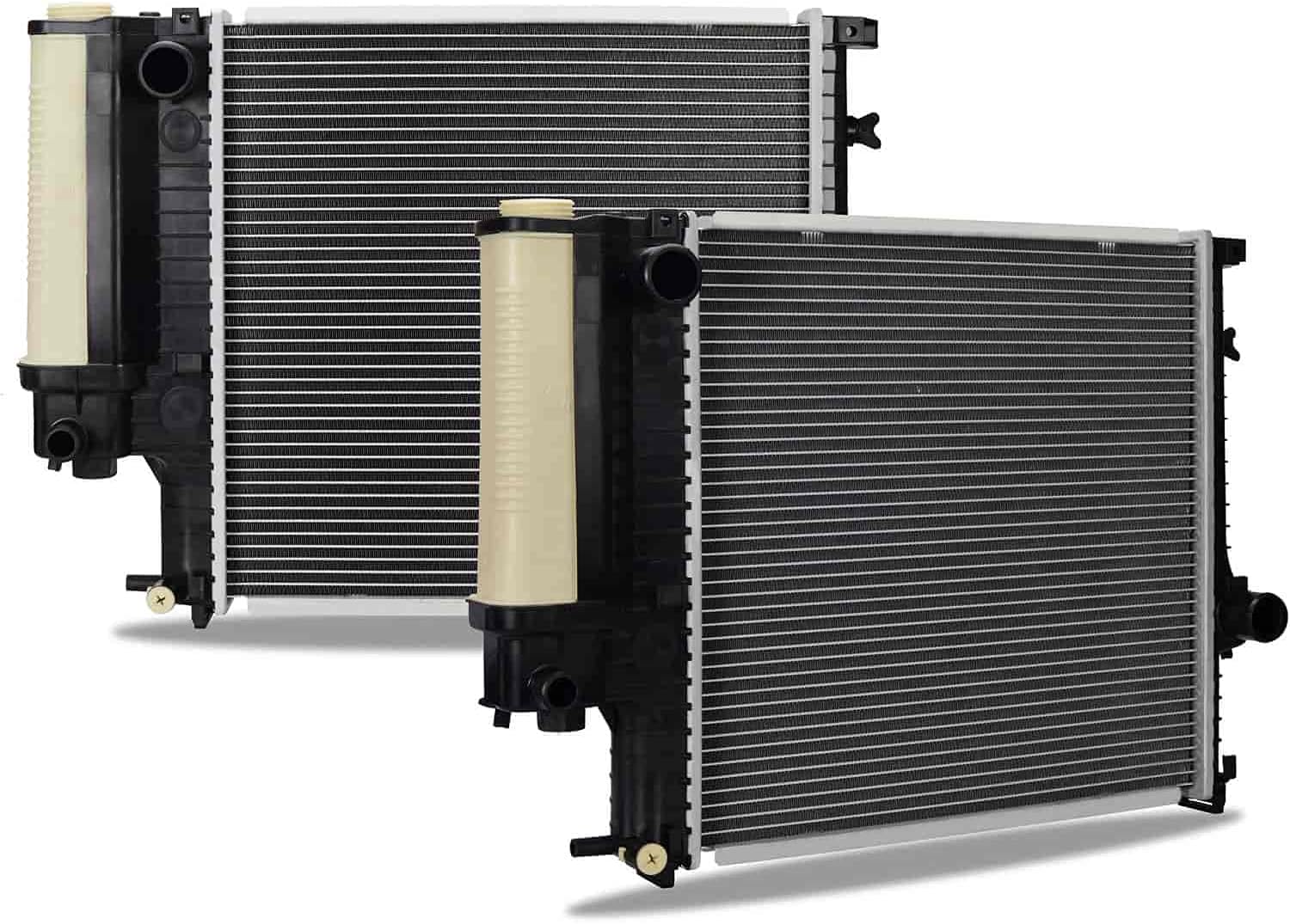 Mishimoto Plastic End-Tank Radiator Compatible With BMW E36 318i/is/ti 1992-1999 Silver