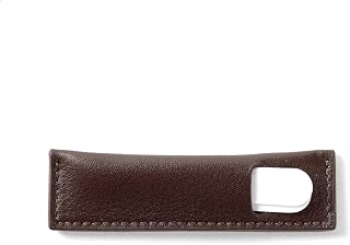 Leatherology Collar Stay Case – Leather Holder with Lined Interior and Easy-Access Opening for Men’s Collar Stays