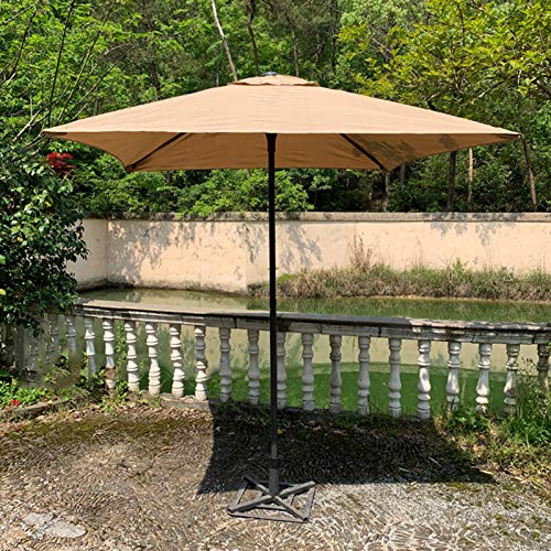Sombrilla cuadrada roja de 1.5m ideal para crear sombra en balcones pequeños 4