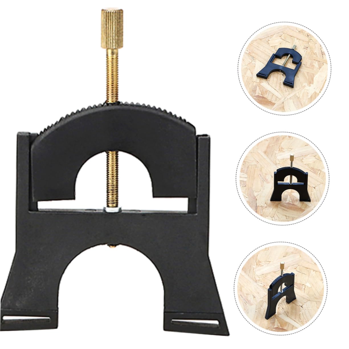 Ponticello per Violoncello B502 Strumento di Regolazione Corde Nero | Strumento per Liutai, Plastico e Ottone, Design Preciso per Cambio Ponte e Controllo Intonazione