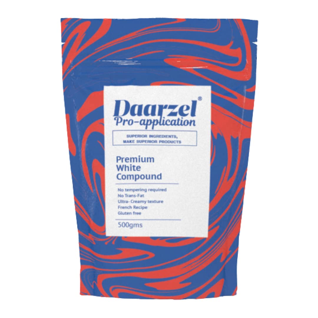 AMBRIONA Daarzel Premium White Compound Slab|Cooking Chocolates,Cake Toppings,Ganache,Muffins,Mousse|No Preservatives|Gluten Free,No Transfat .500Grm (B08BKTCMSS) Amazon Price History, Amazon Price Tracker