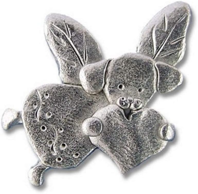 Pewter Dog Angel Lapel Pin by The Magic Zoo