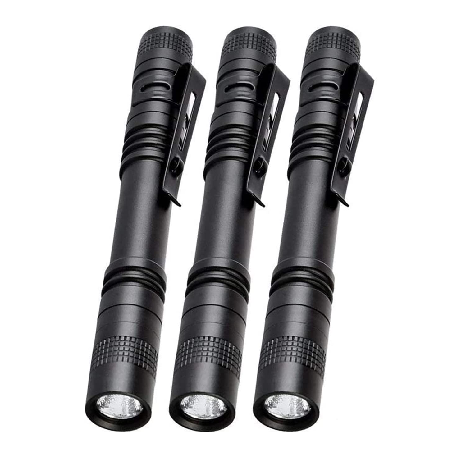 POCKETMAN Mini LED Flashlight 10 Pack - 300 Lumens, 3 Modes, Adjustable Focus, Portable Torch For Outdoor (Black) - View #6