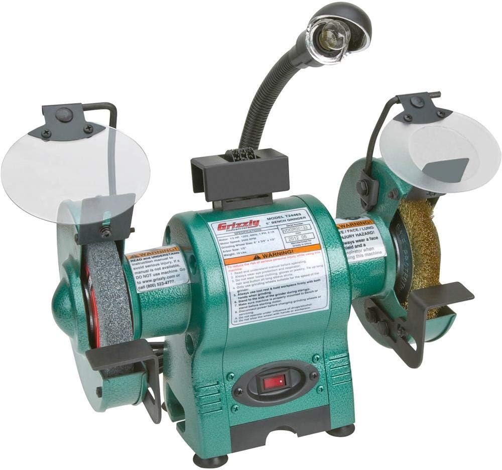 T24463-6" Bench Grinder with Work Light