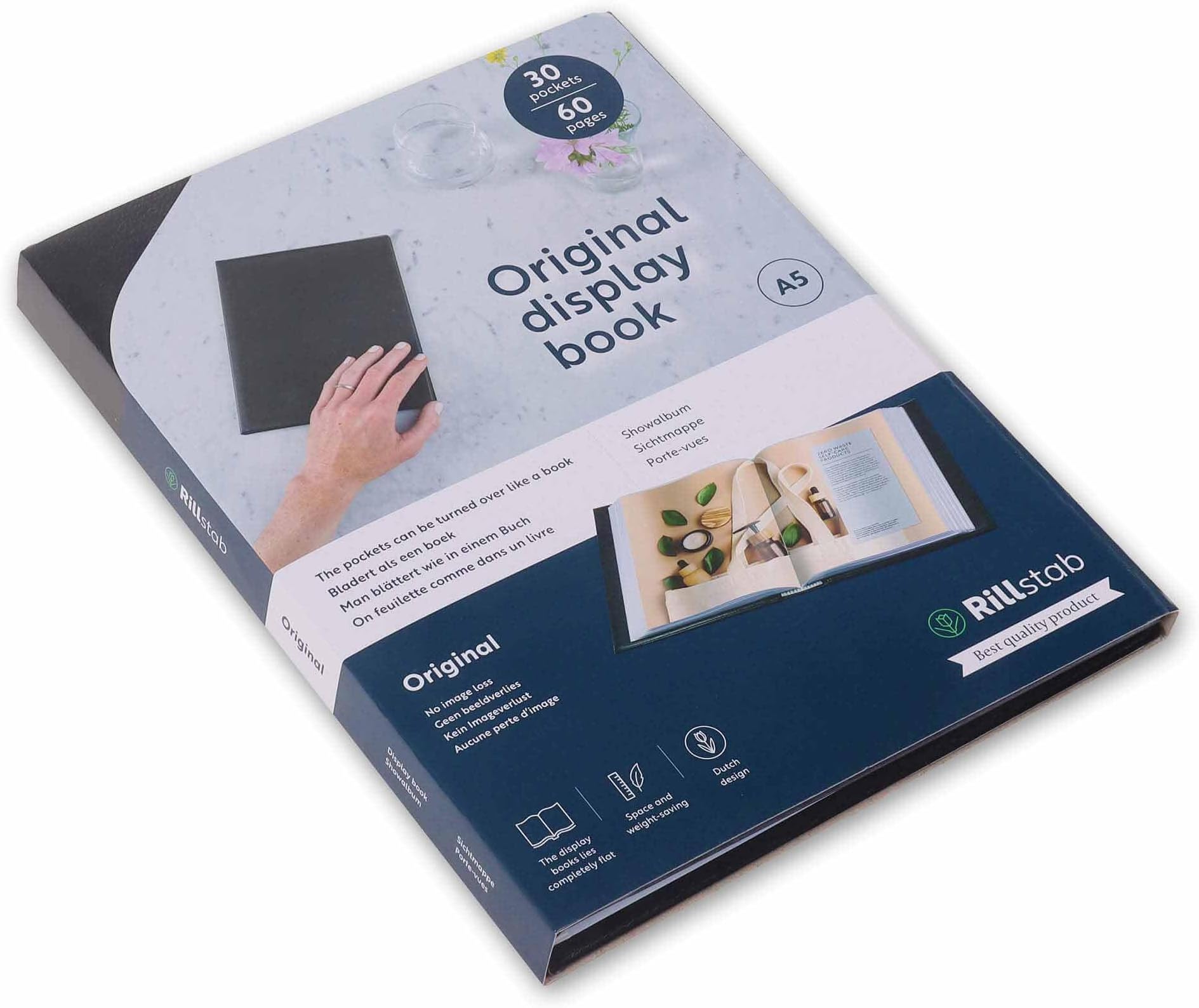 99534 A5 Original Display Book with 30 Pockets - Black